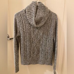 Express marled cowl neck sweater